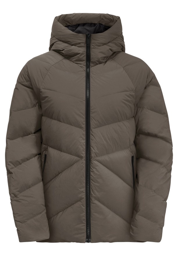 Jack Wolfskin Marienplatz Donsjas Dames Koffie | 17507529