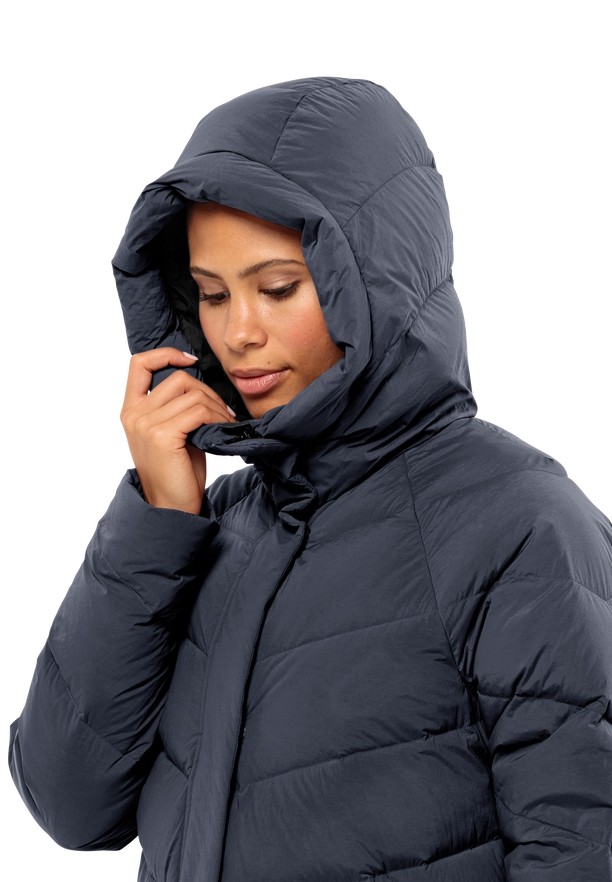 Jack Wolfskin Marienplatz Donzen Jassen Dames Donkerblauw | 55364207