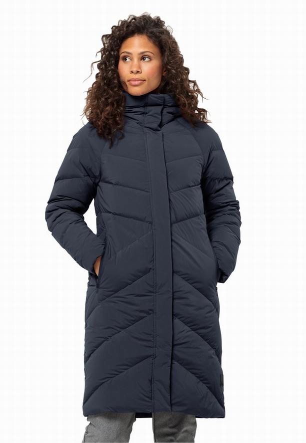 Jack Wolfskin Marienplatz Donzen Jassen Dames Donkerblauw | 55364207