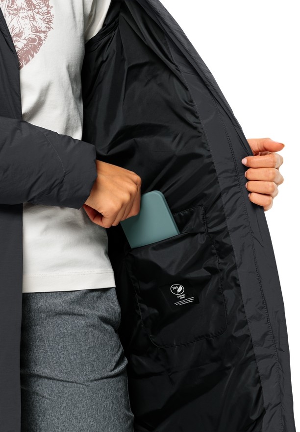 Jack Wolfskin Marienplatz Donzen Jassen Dames Zwart | 51883645