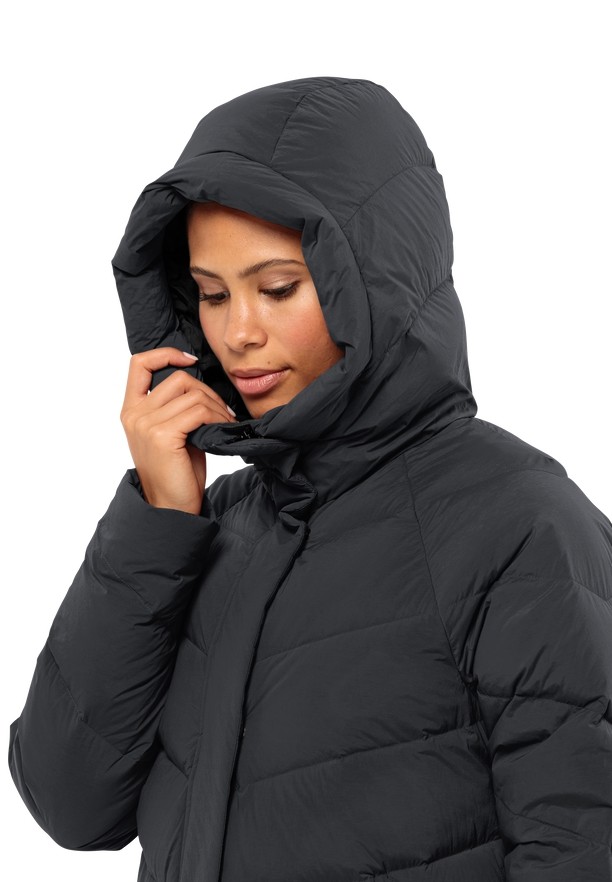 Jack Wolfskin Marienplatz Donzen Jassen Dames Zwart | 51883645