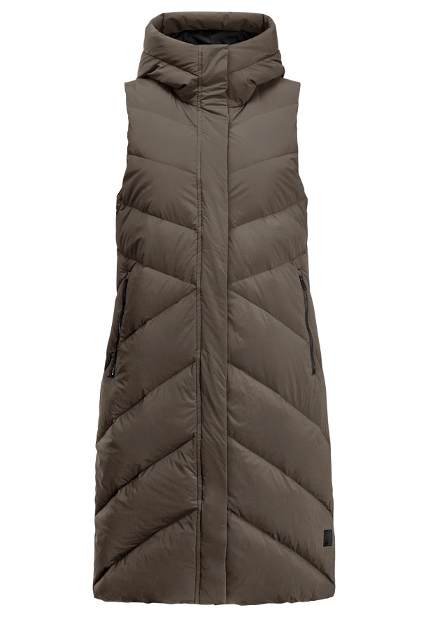 Jack Wolfskin Marienplatz Vest Dames Koffie | 14204435