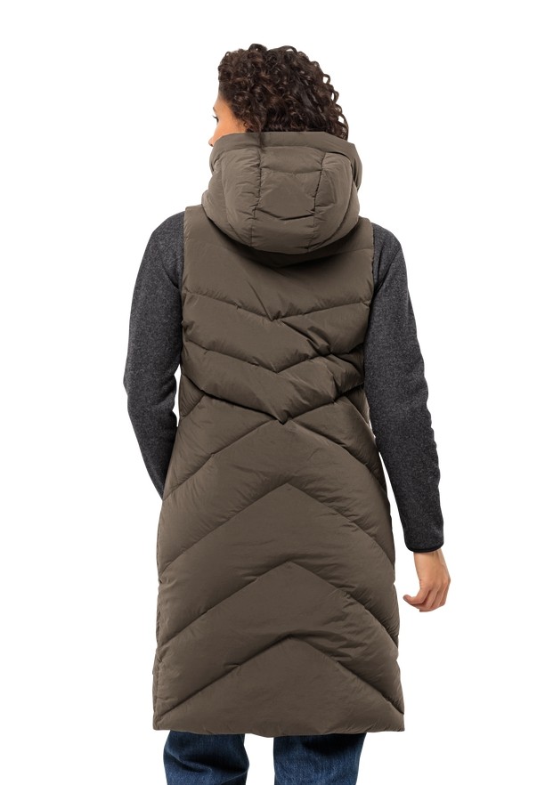 Jack Wolfskin Marienplatz Vest Dames Koffie | 14204435