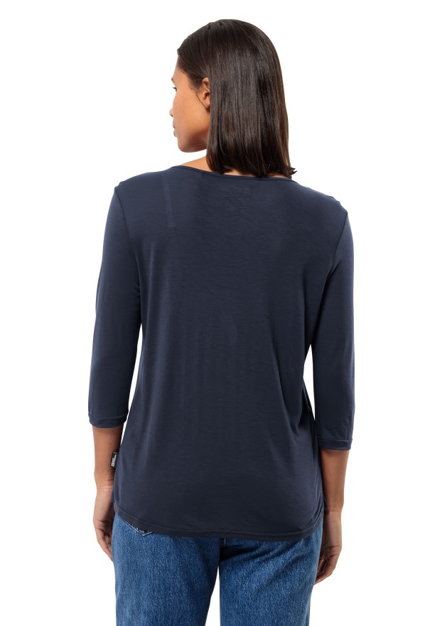 Jack Wolfskin Mola 3/4 T-shirts Dames Donkerblauw | 83735881