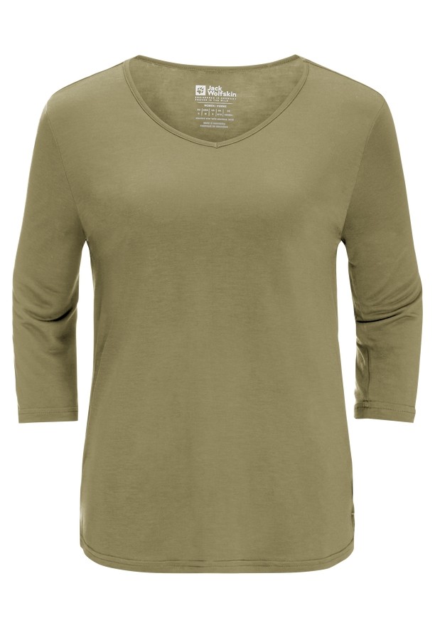 Jack Wolfskin Mola 3/4 T-shirts Dames Olijfgroen | 15533574
