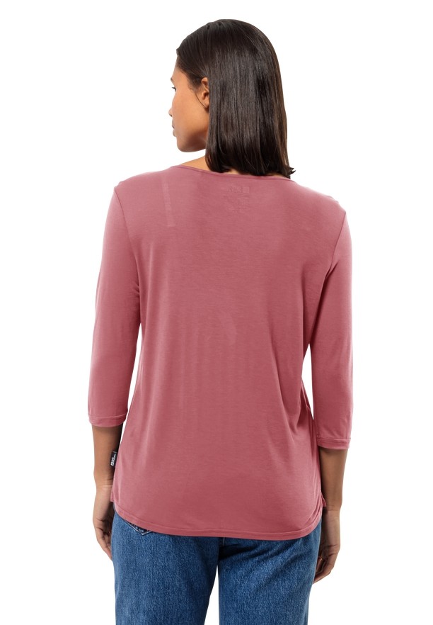 Jack Wolfskin Mola 3/4 T-shirts Dames Roze | 95925487