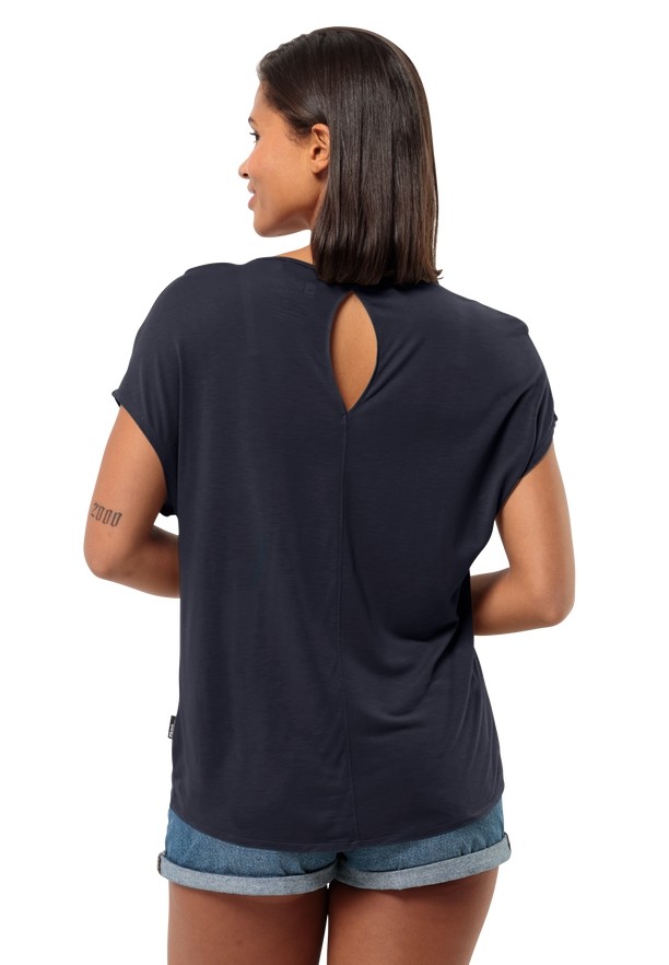 Jack Wolfskin Mola T-shirts Dames Donkerblauw | 20104810