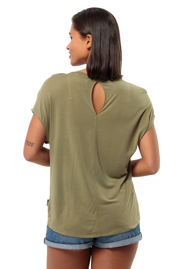 Jack Wolfskin Mola T-shirts Dames Olijfgroen | 31665907