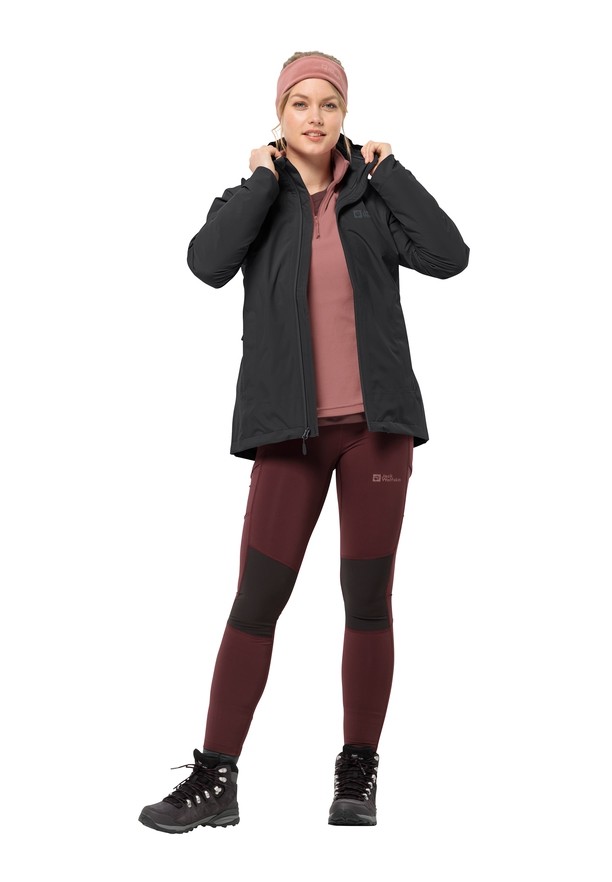 Jack Wolfskin Moonrise 3in1 Jassen Dames Zwart | 37764960