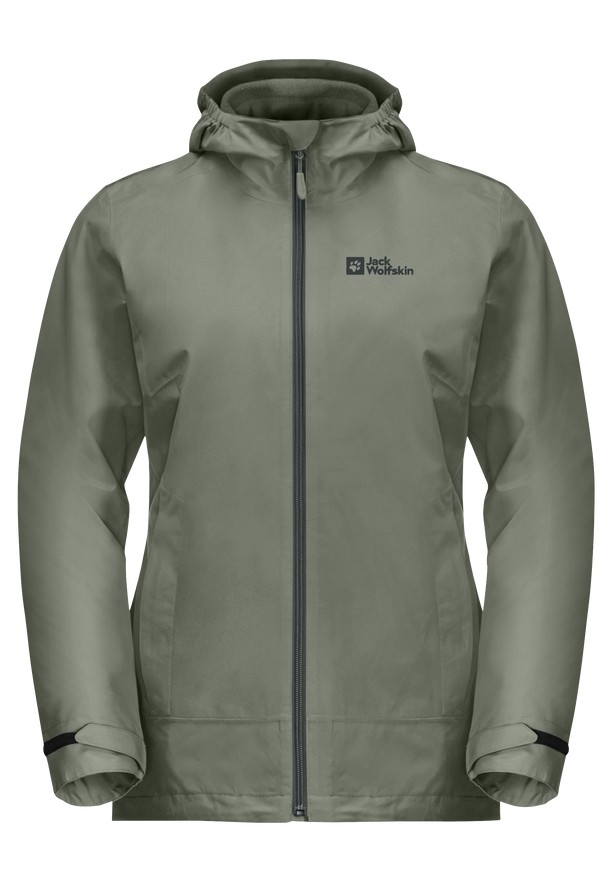 Jack Wolfskin Moonrise 3in1 Jassen Dames Grijs | 65534607