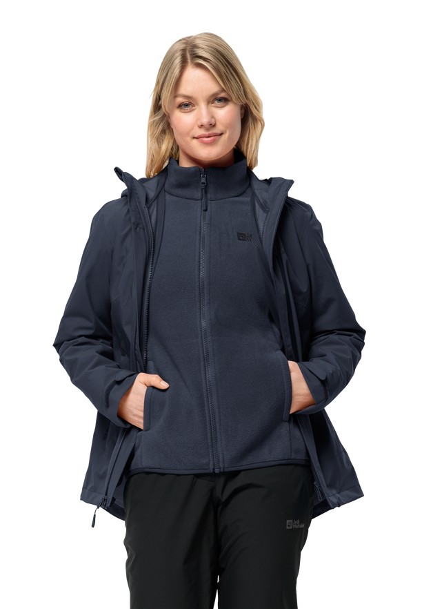 Jack Wolfskin Moonrise 3in1 Jassen Dames Donkerblauw | 37144530