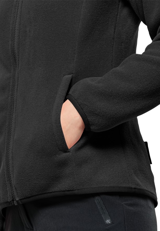 Jack Wolfskin Moonrise Fz Fleece Jassen Dames Zwart | 83039795