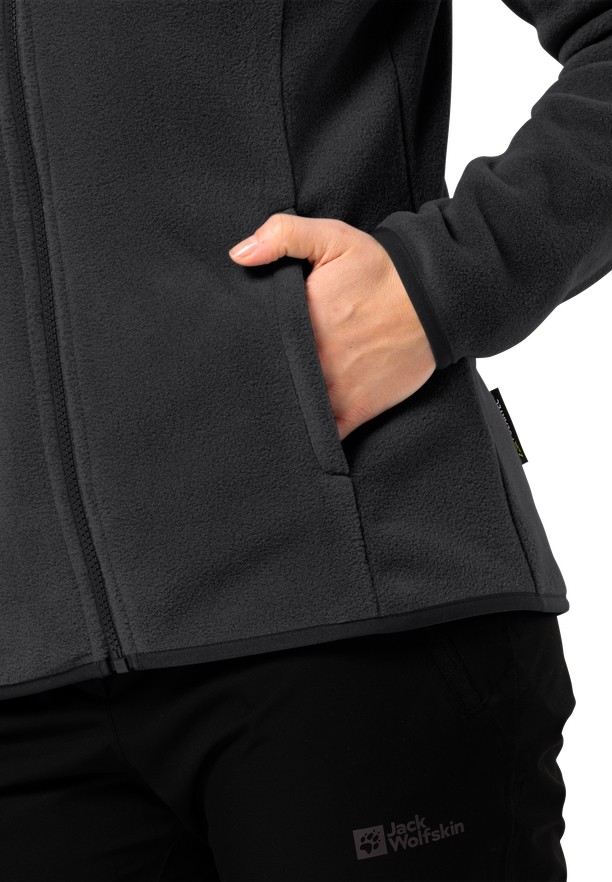 Jack Wolfskin Moonrise Fz Fleece Jassen Dames Zwart | 83039795