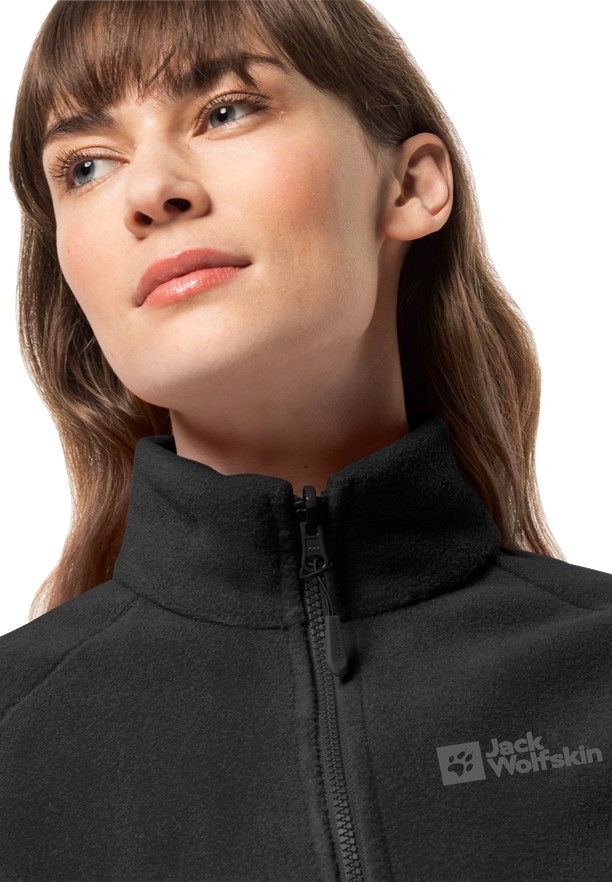 Jack Wolfskin Moonrise Fz Fleece Jassen Dames Zwart | 83039795