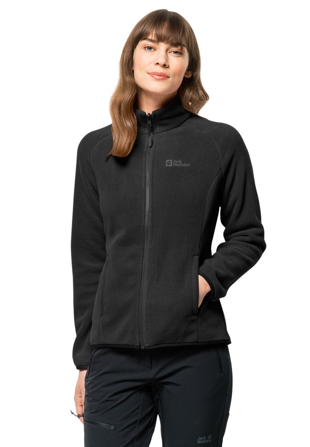 Jack Wolfskin Moonrise Fz Fleece Jassen Dames Zwart | 83039795