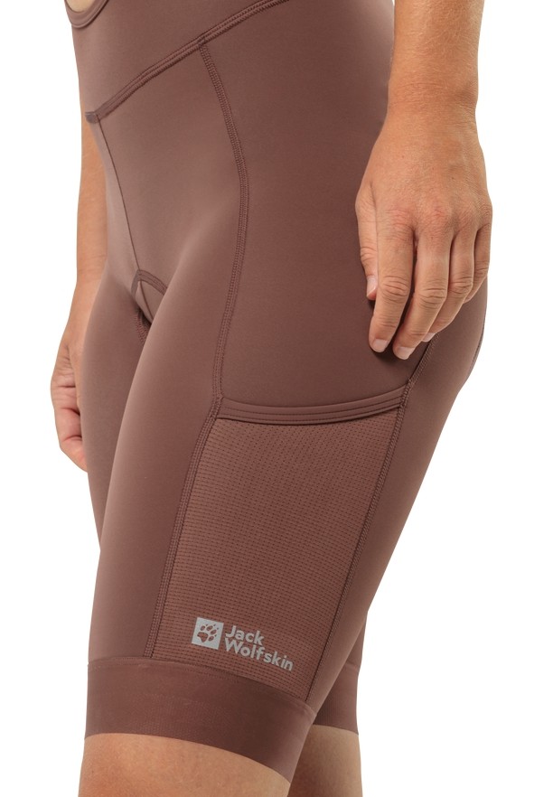 Jack Wolfskin Morobbia Bib Korte Broek Dames Rood | 35269531