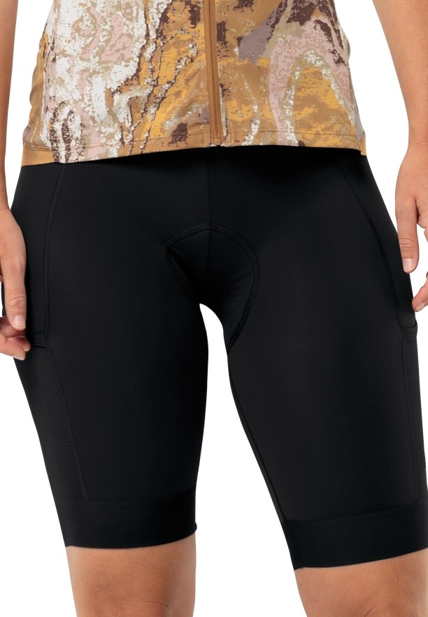 Jack Wolfskin Morobbia Bib Korte Broek Dames Zwart | 90307573