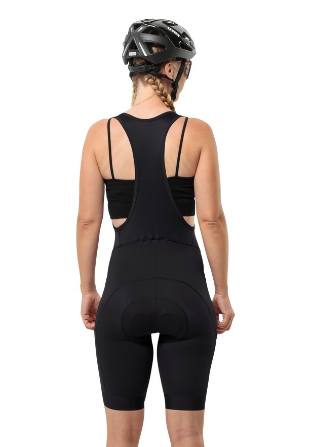 Jack Wolfskin Morobbia Bib Korte Broek Dames Zwart | 90307573