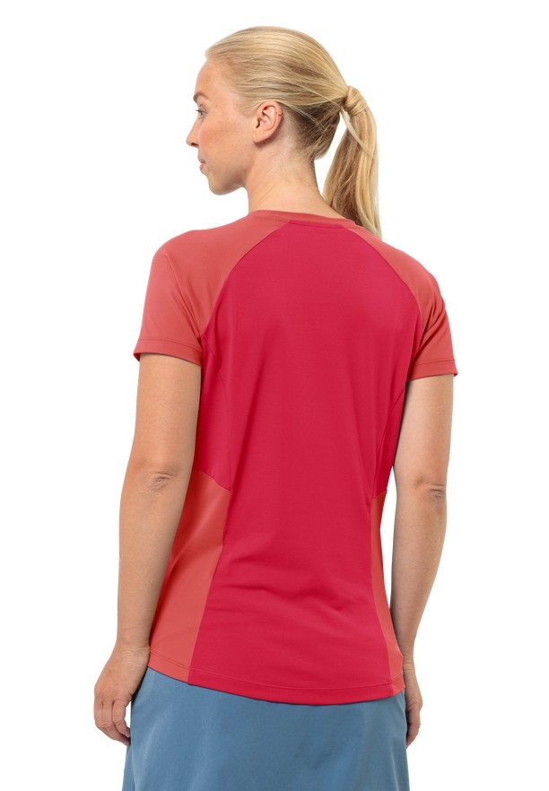 Jack Wolfskin Narrows T-shirts Dames Rood | 44560985
