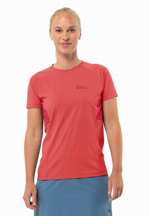 Jack Wolfskin Narrows T-shirts Dames Rood | 44560985