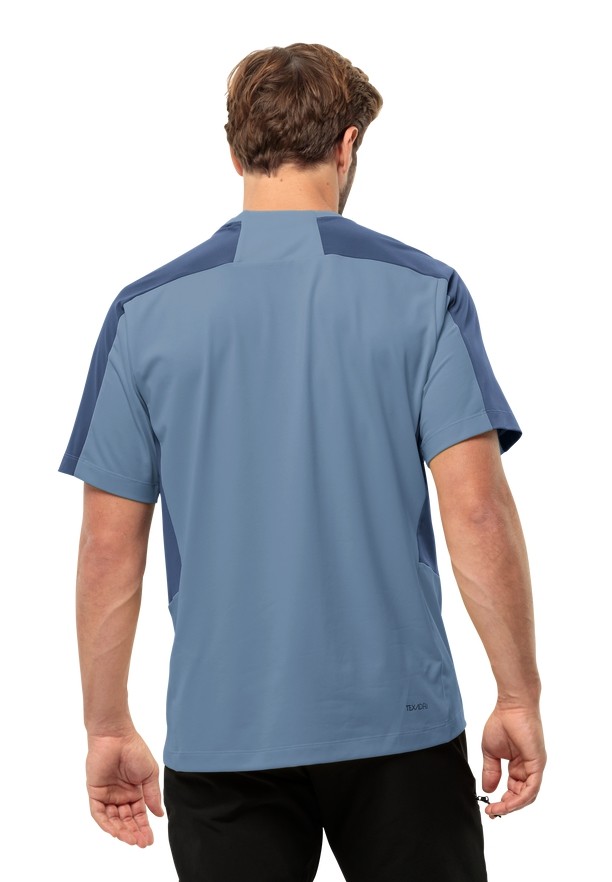 Jack Wolfskin Narrows T-shirts Heren Blauw | 14775628