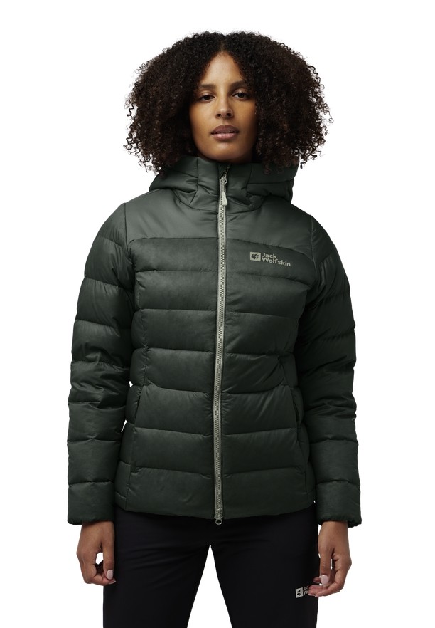 Jack Wolfskin Nebelhorn Donsjas Dames Groen | 71778257