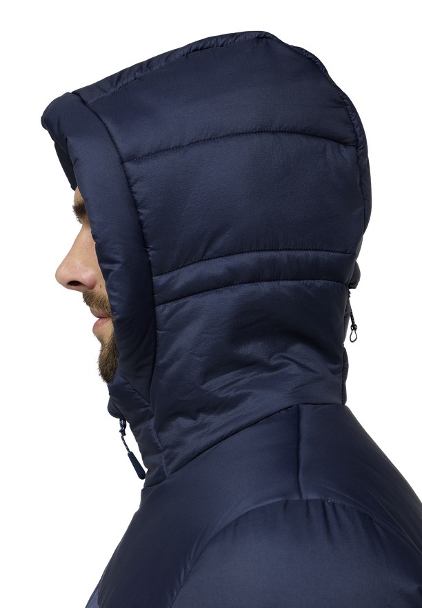 Jack Wolfskin Nebelhorn Hoody Donsjas Heren Donkerblauw | 76764699