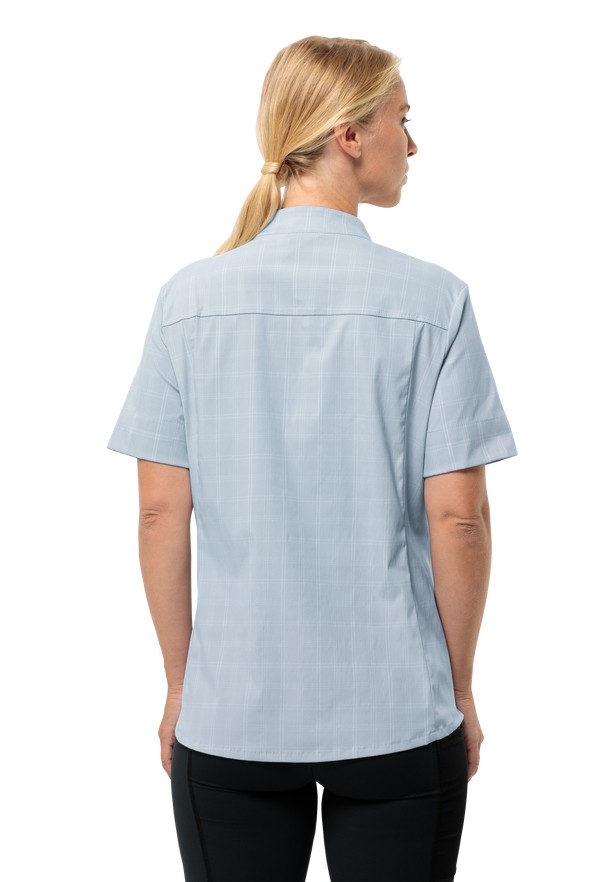 Jack Wolfskin Norbo S/s Overhemd Dames Blauw | 47402336