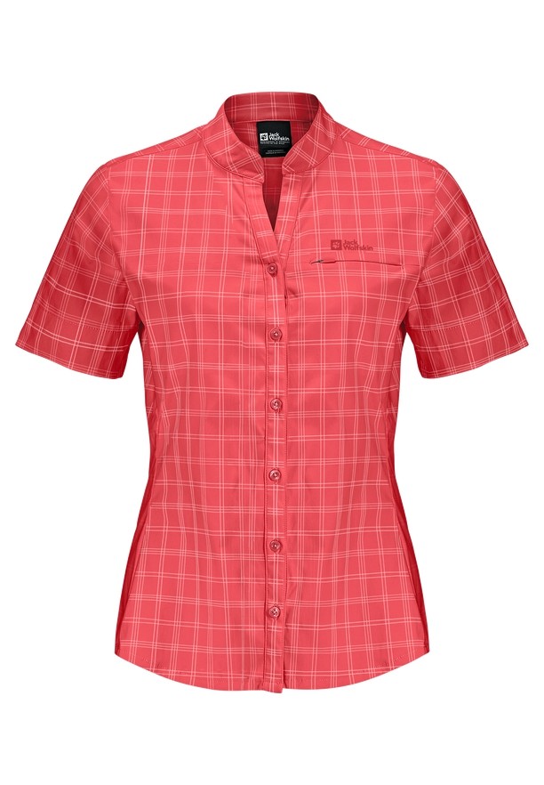 Jack Wolfskin Norbo S/s Overhemd Dames Rood | 75557570