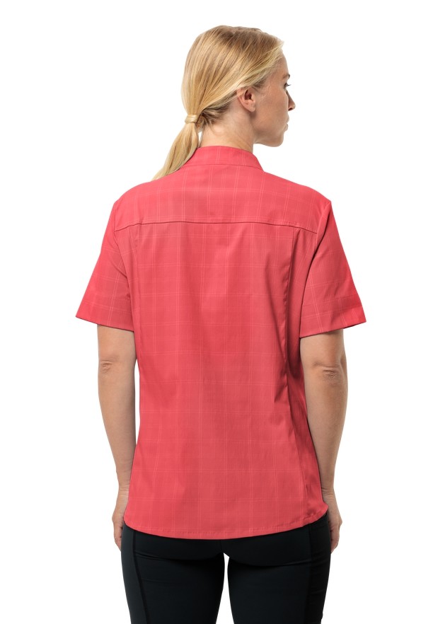 Jack Wolfskin Norbo S/s Overhemd Dames Rood | 75557570