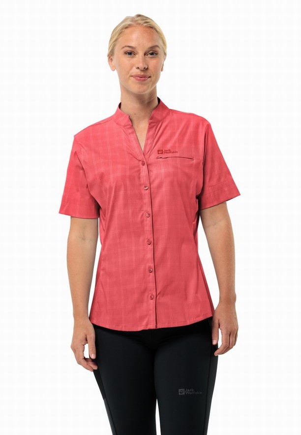 Jack Wolfskin Norbo S/s Overhemd Dames Rood | 75557570
