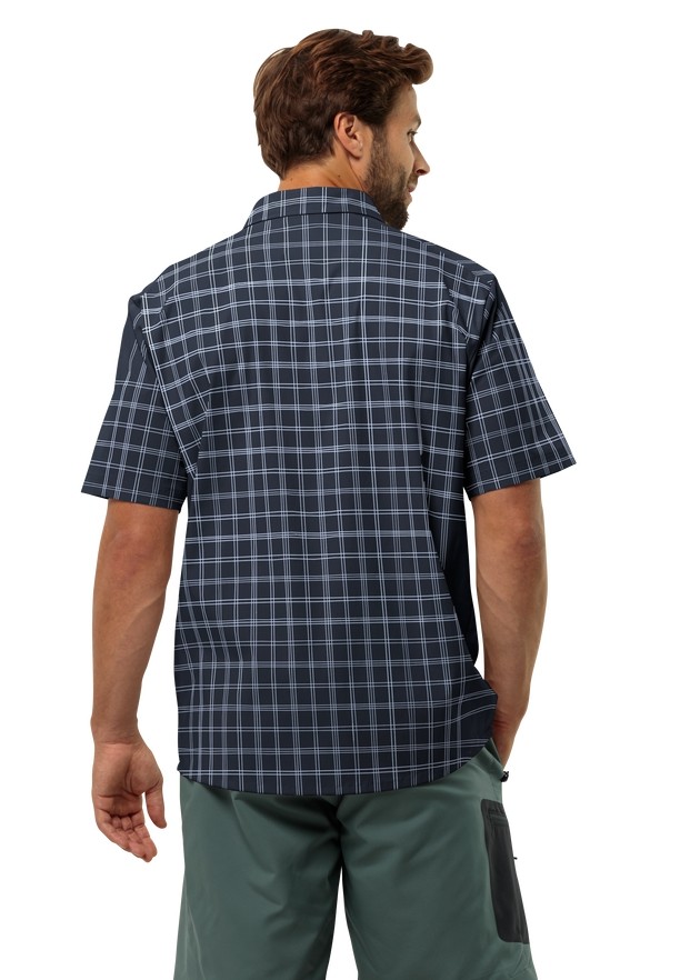 Jack Wolfskin Norbo S/s Overhemd Heren Donkerblauw | 50665661
