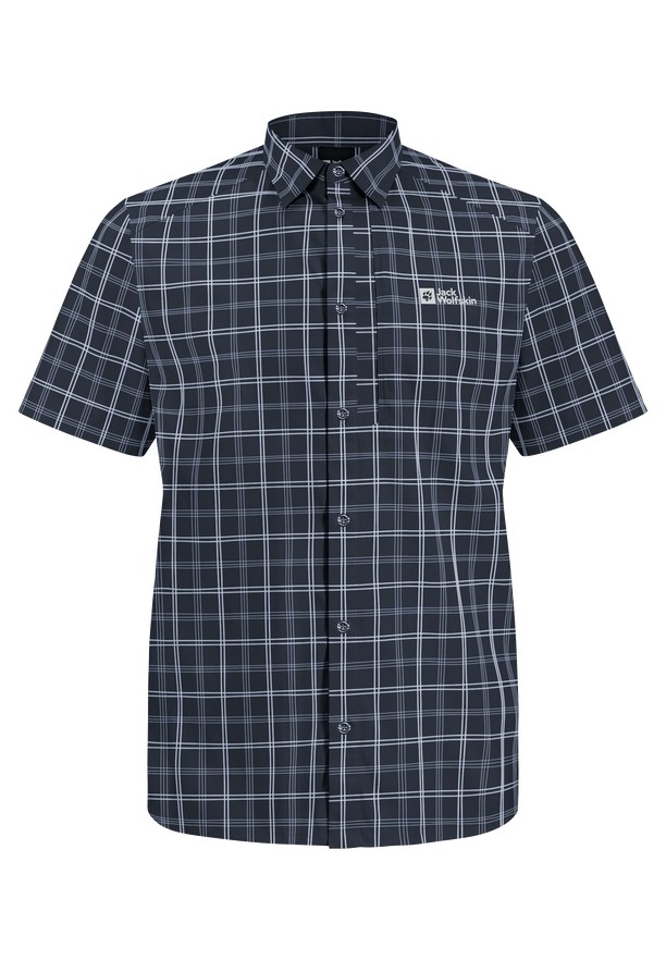 Jack Wolfskin Norbo S/s Overhemd Heren Donkerblauw | 50665661
