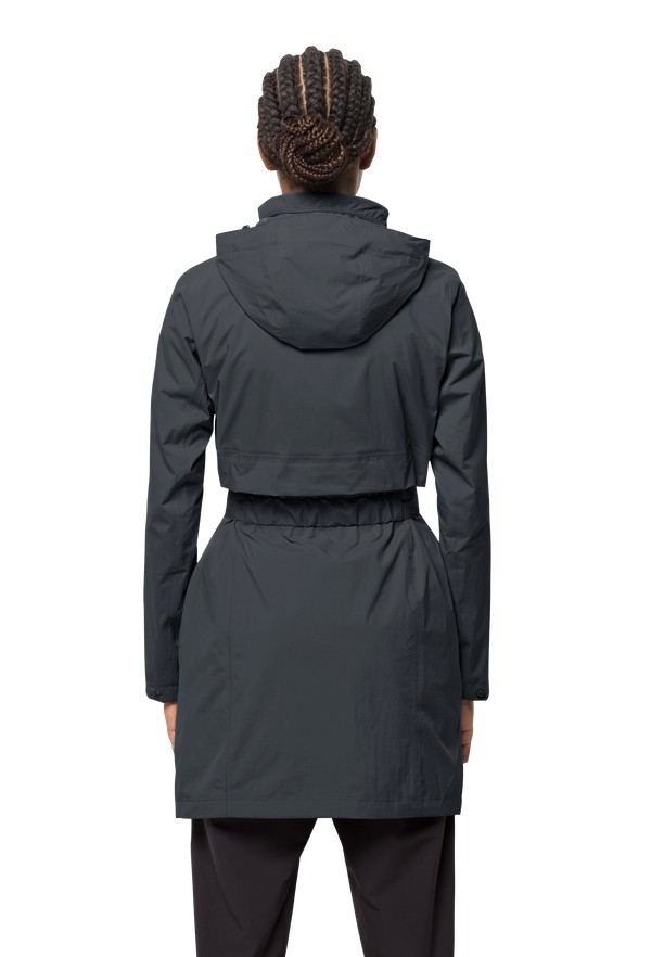 Jack Wolfskin Norden Port Regenjas Dames Zwart | 16610867