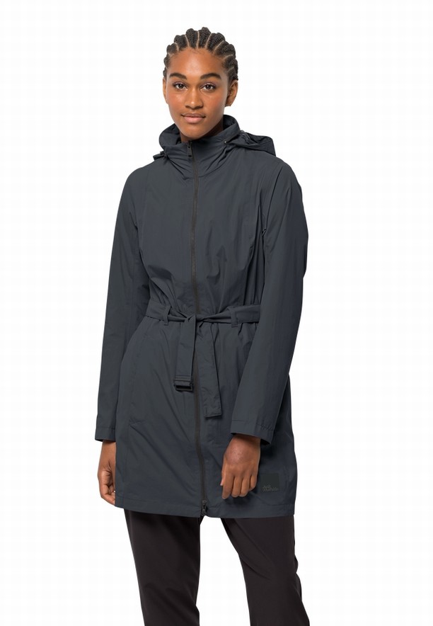 Jack Wolfskin Norden Port Regenjas Dames Zwart | 16610867
