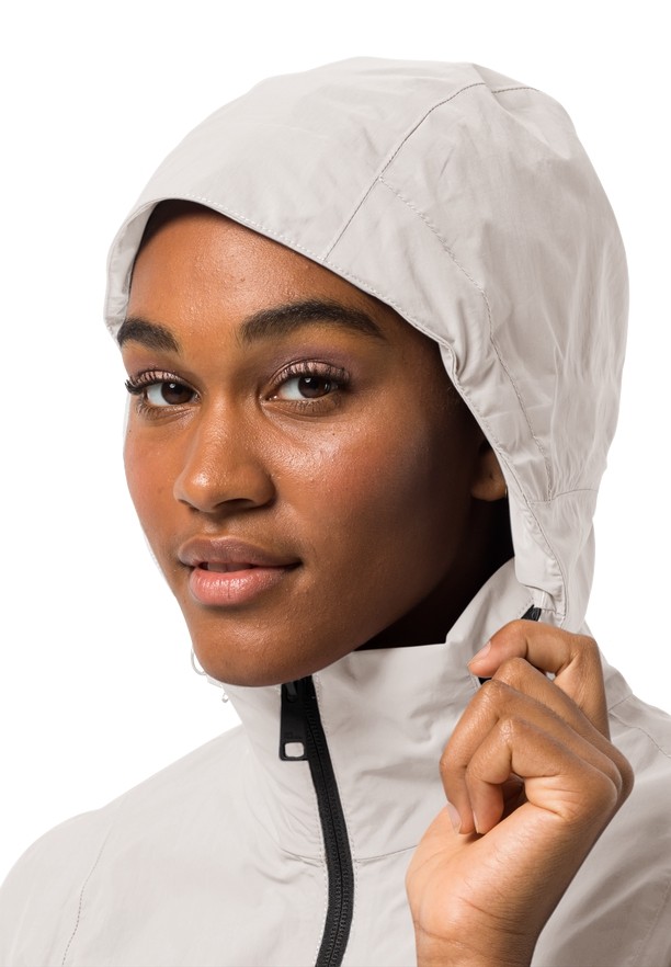 Jack Wolfskin Norden Port Regenjas Dames Wit | 45239877