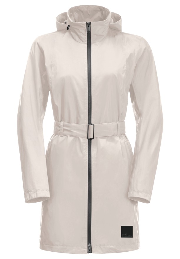 Jack Wolfskin Norden Port Regenjas Dames Wit | 45239877
