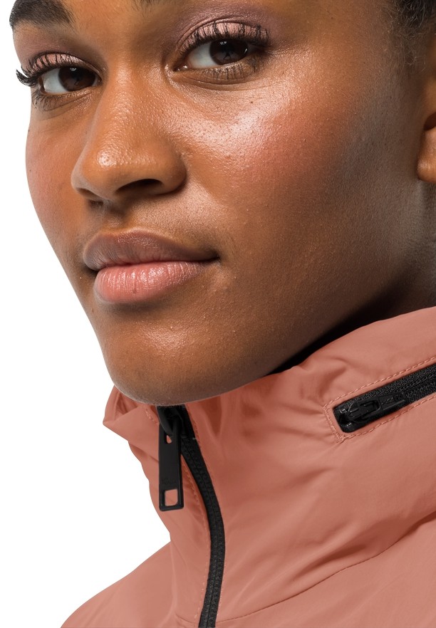 Jack Wolfskin Norden Port Regenjas Dames Roze | 46632051