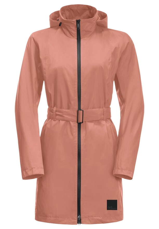 Jack Wolfskin Norden Port Regenjas Dames Roze | 46632051