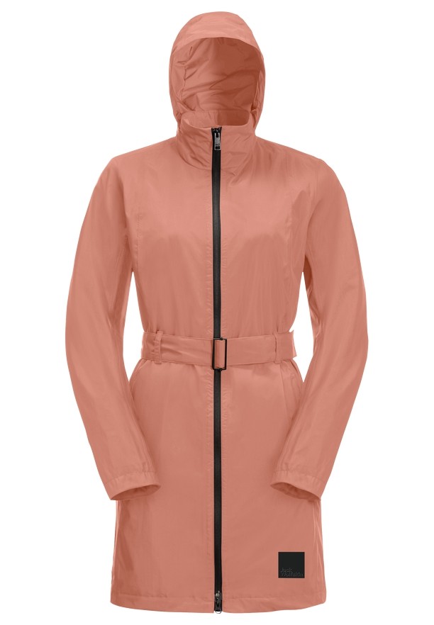 Jack Wolfskin Norden Port Regenjas Dames Roze | 46632051