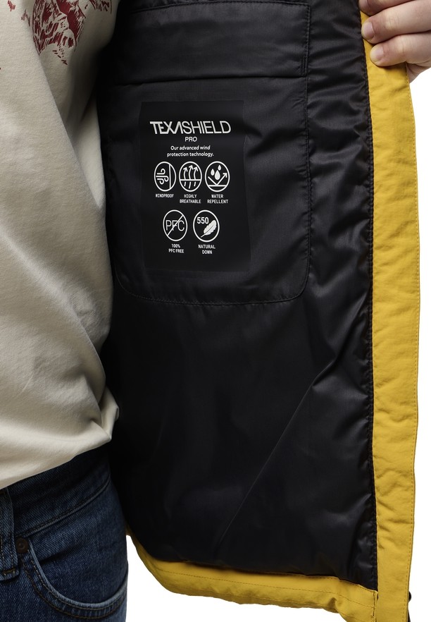Jack Wolfskin Nordlicht Donsjas Heren Geel | 95220741