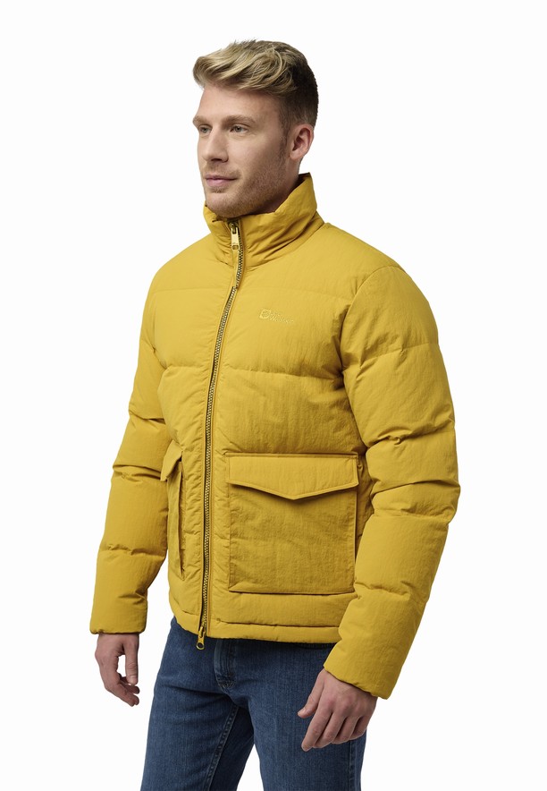 Jack Wolfskin Nordlicht Donsjas Heren Geel | 95220741