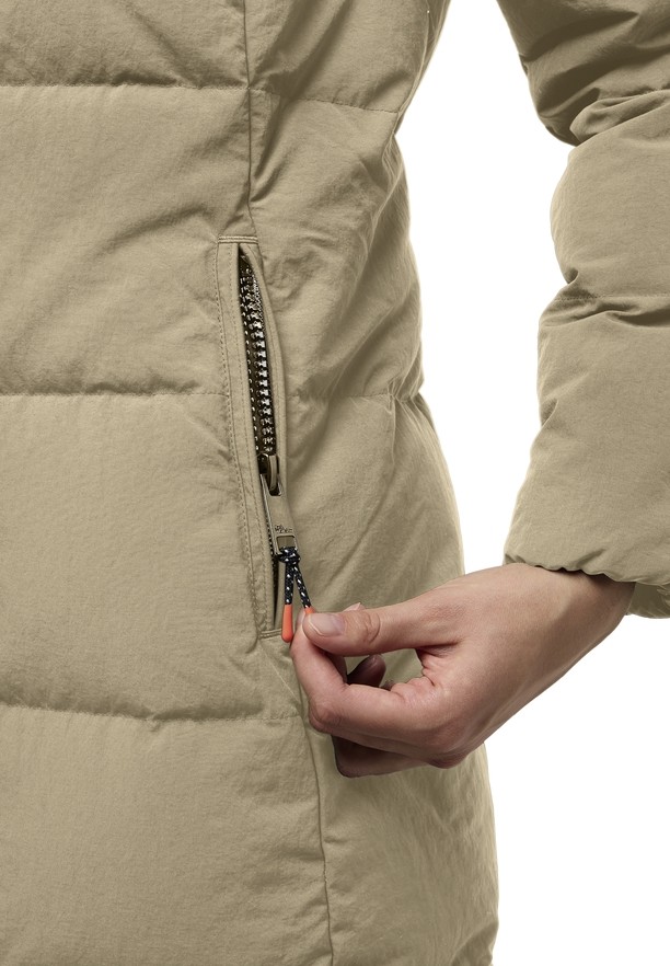 Jack Wolfskin Nordlicht Donzen Jassen Dames Khaki | 32947007