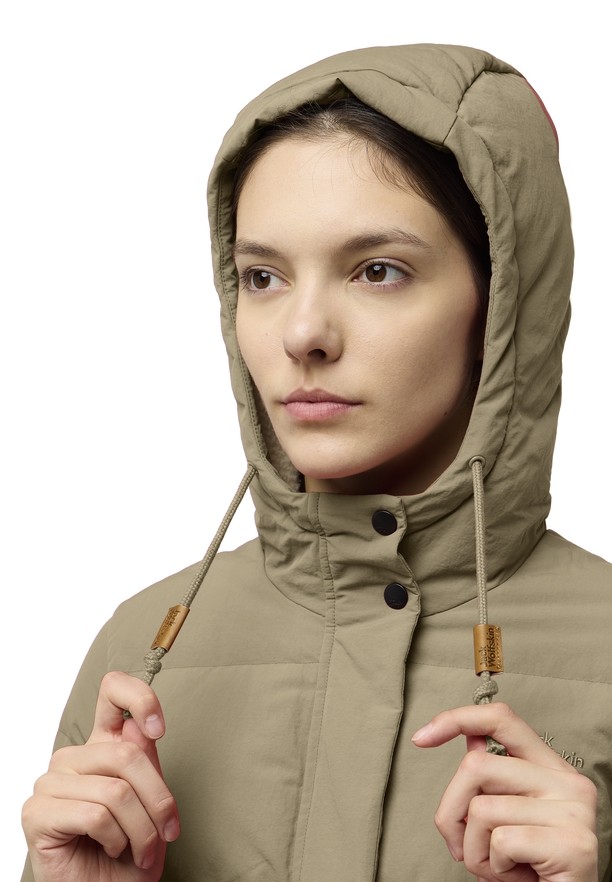 Jack Wolfskin Nordlicht Donzen Jassen Dames Khaki | 32947007
