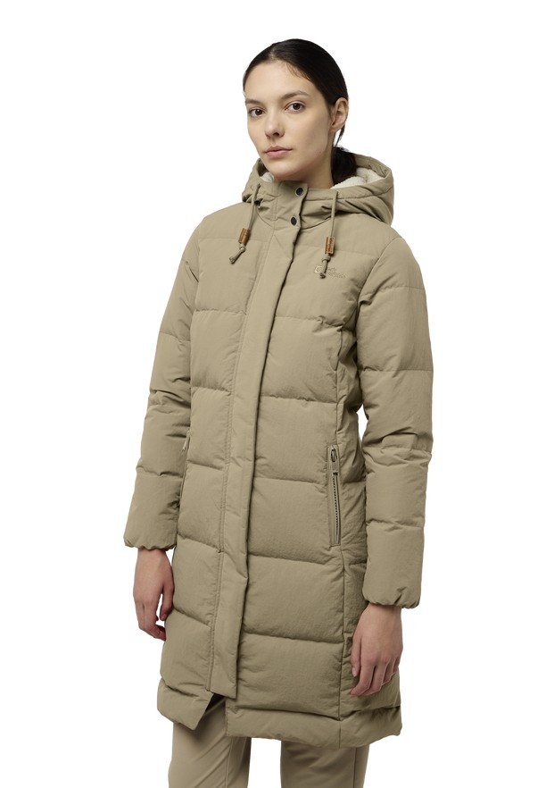 Jack Wolfskin Nordlicht Donzen Jassen Dames Khaki | 32947007