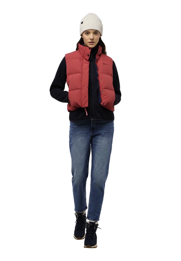 Jack Wolfskin Nordlicht Vest Dames Rood | 19236017