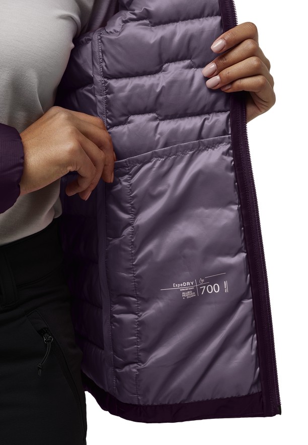 Jack Wolfskin Passamani Donsjas Dames Paars | 78182067