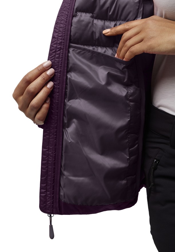 Jack Wolfskin Passamani Donsjas Dames Paars | 67685082