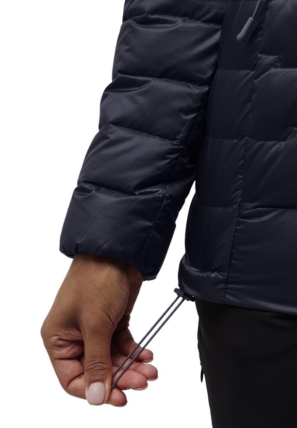 Jack Wolfskin Passamani Donsjas Dames Zwart | 69358026