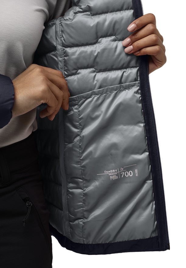 Jack Wolfskin Passamani Donsjas Dames Zwart | 69358026